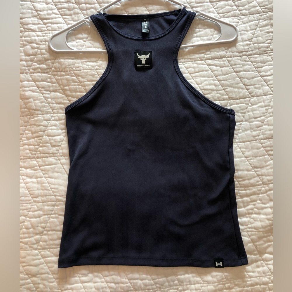Medium blue under armour project rock top